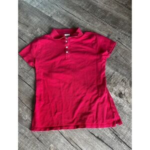 Women's Red Collared Hollister Co‎ Polo Shirt Classic Style